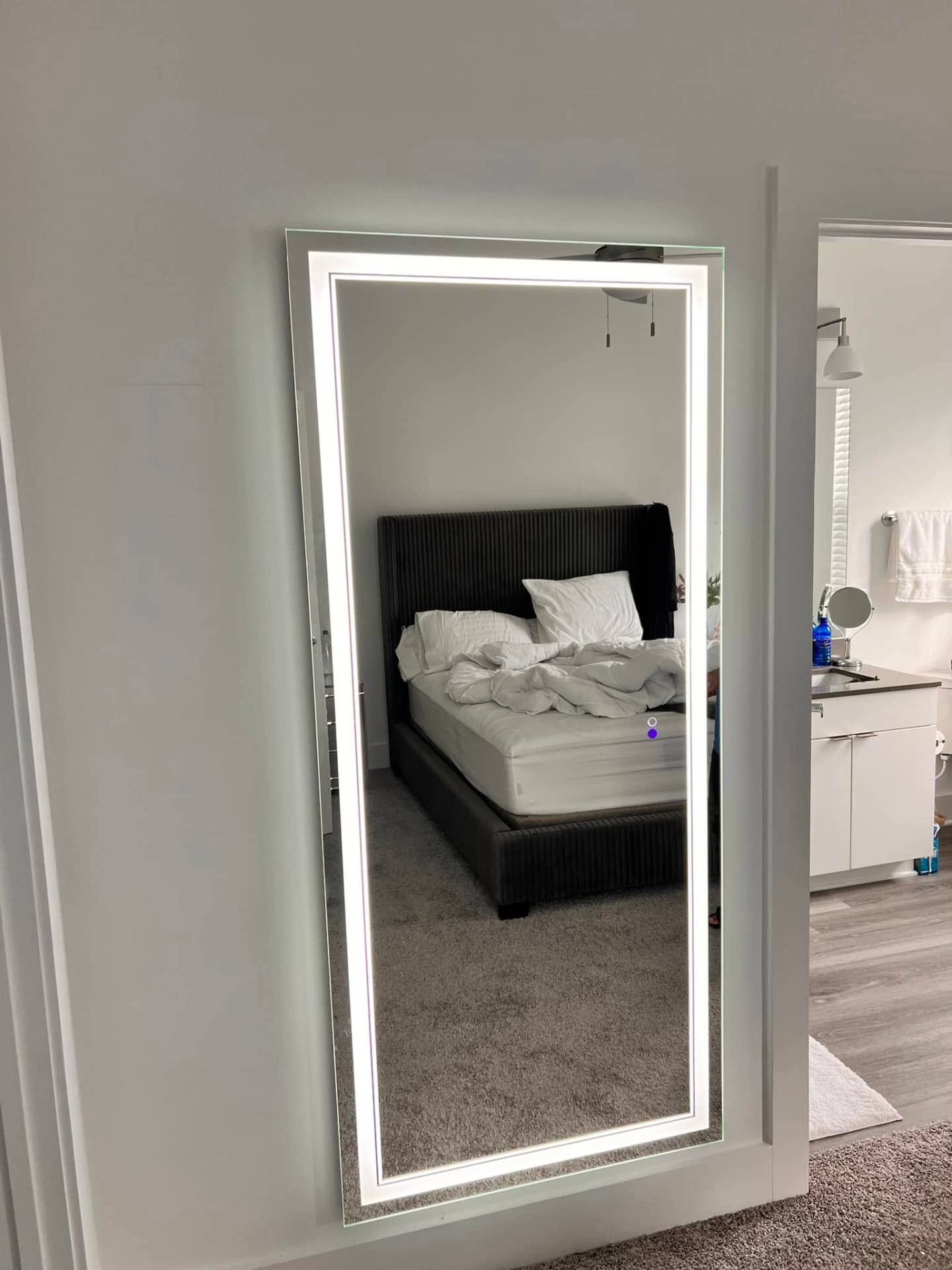 LED Full-Length Mirror Installation